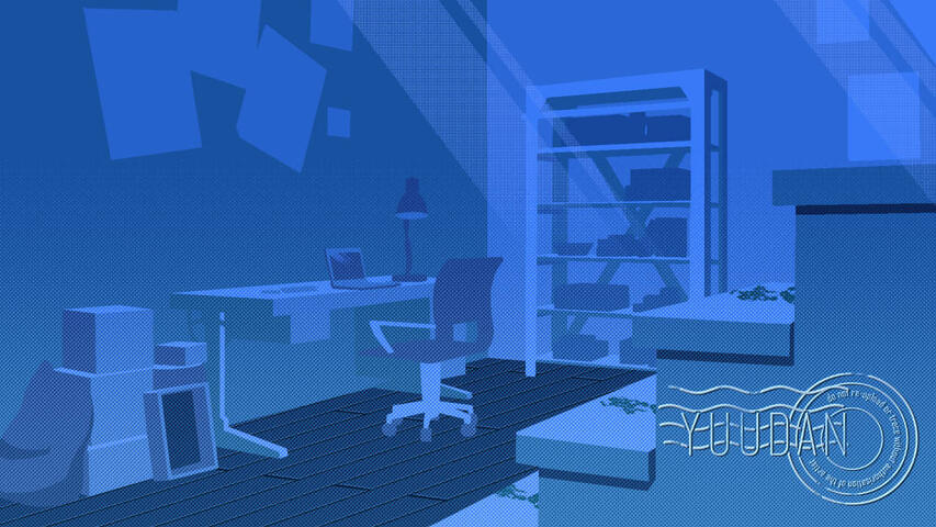 A different angle of my drawing of Yuu's bedroom!